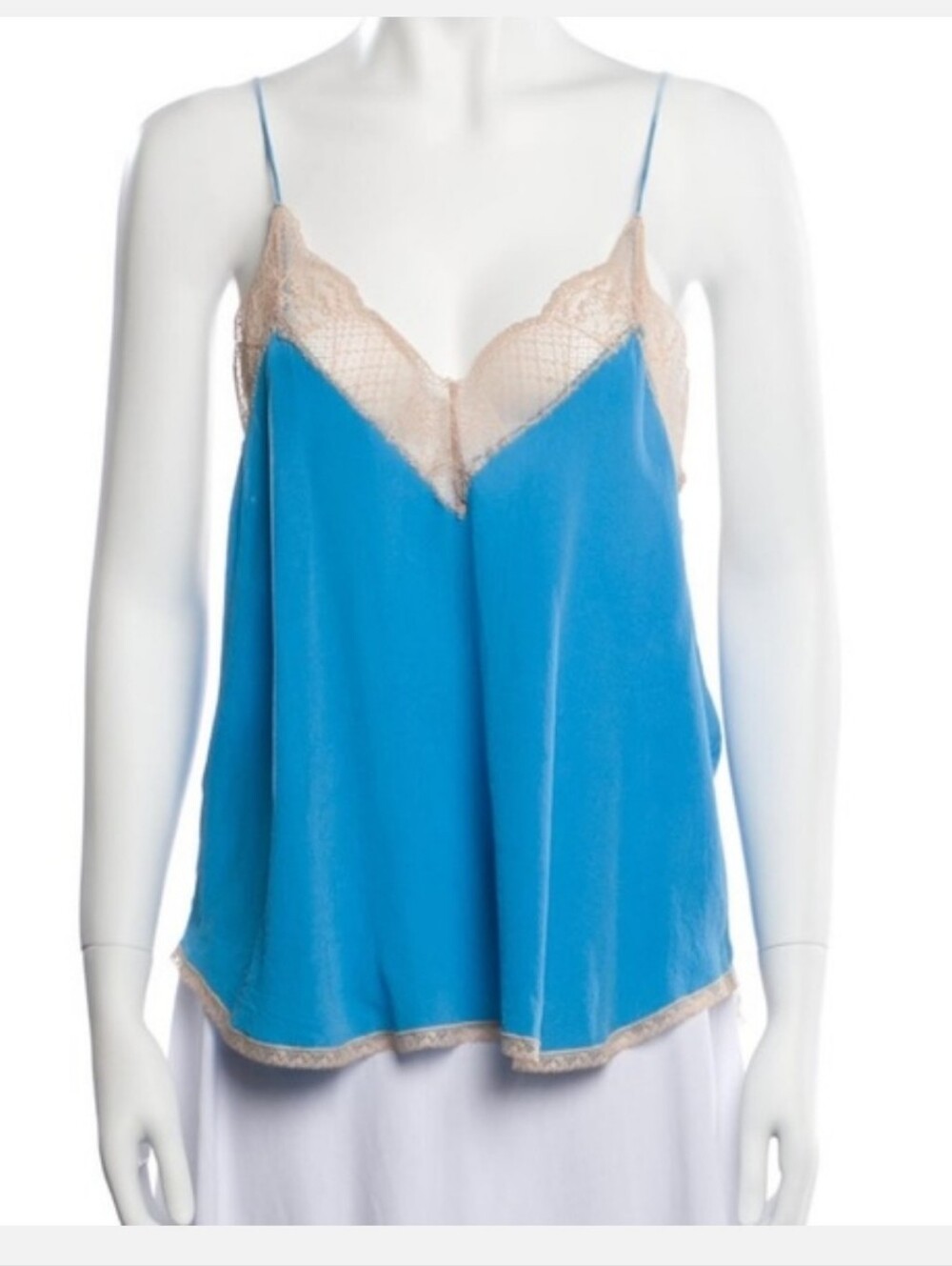 Zadig & Voltaire Christy Blue Silk Camisole Medium NWT